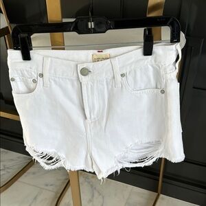 Alice + Olivia white Jean shorts